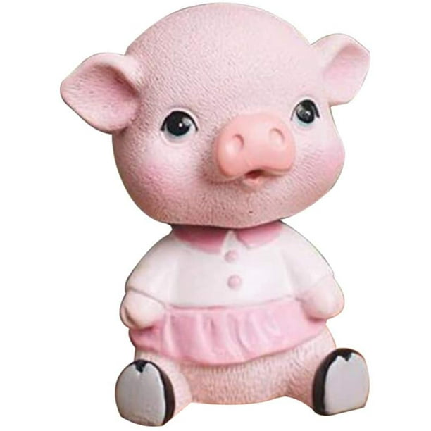 Bobble Head Collection Nodding Head Lucky Pig Toy Car Dashboard Ornament A
